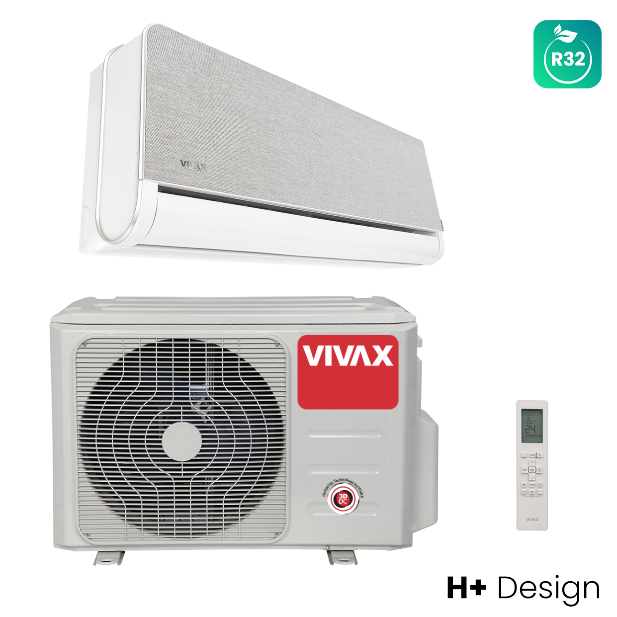 Vivax H+ Design Inverter ACP-18CH50AEHI R32 Silver
